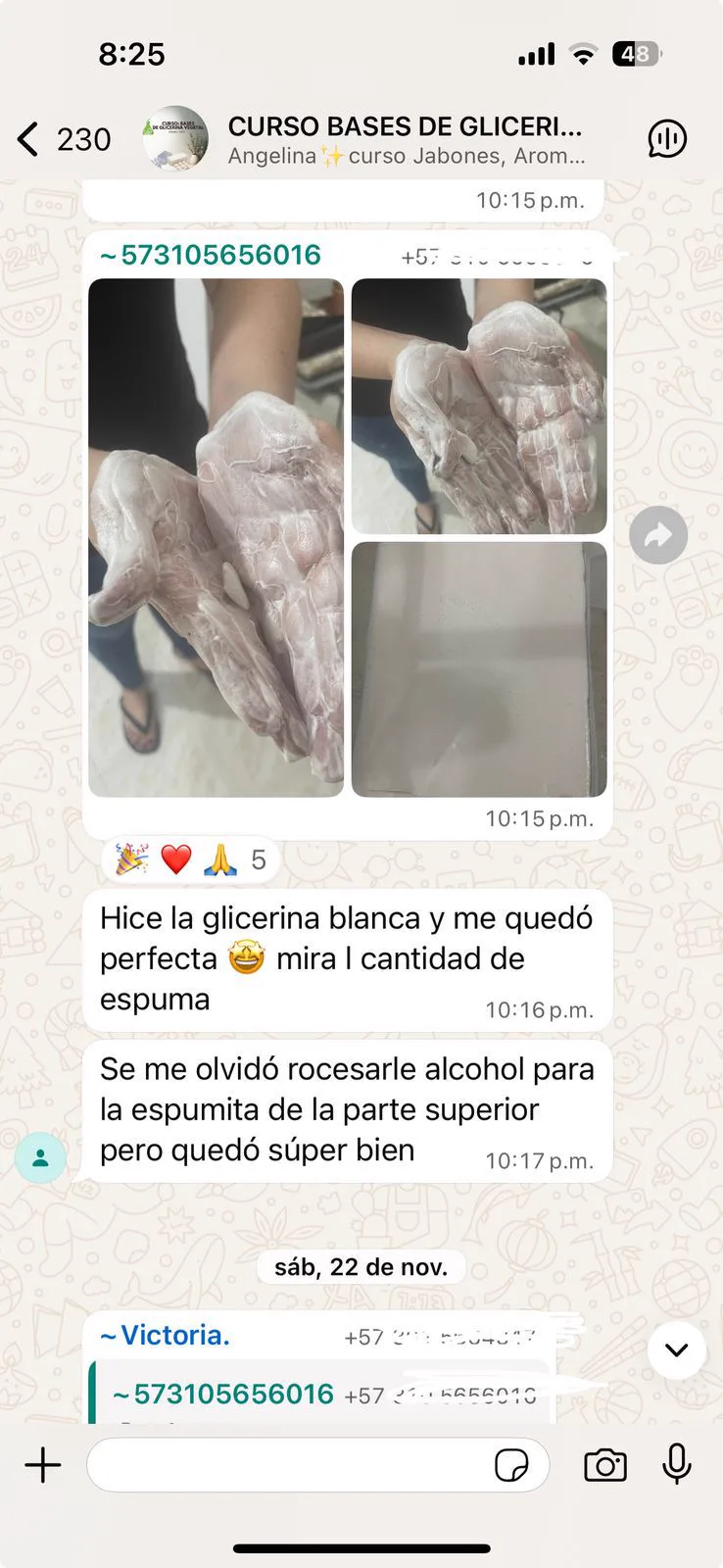 Testimonio alumna bases de glicerina 8